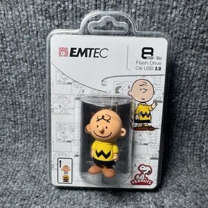 NEW Emtec Peanuts Snoopy Charlie Brown Character 8GB USB 2.0 Flash‎ Drive SEALED